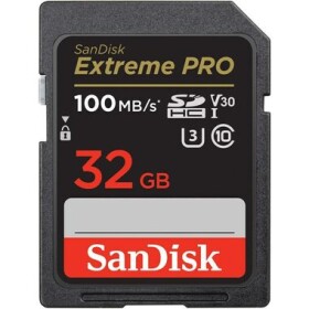 SanDisk Extreme PRO SDHC 32GB / Class 10 / čítanie / zápis 100/90 MB / s / vhodné pre 4K (SDSDXXO-032G-GN4IN)