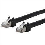 Metz Connect 13084F2000-E RJ45 sieťové káble, prepojovacie káble CAT 5e S/UTP 2.00 m čierna možno použiť pre vlečenie, krytie PUR, odolný proti UV žiareniu 1 ks; 13084F2000-E