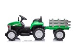 Mamido Mamido Detský elektrický traktor s vlečkou Farm 24V 2x45W EVA kolesá zelený