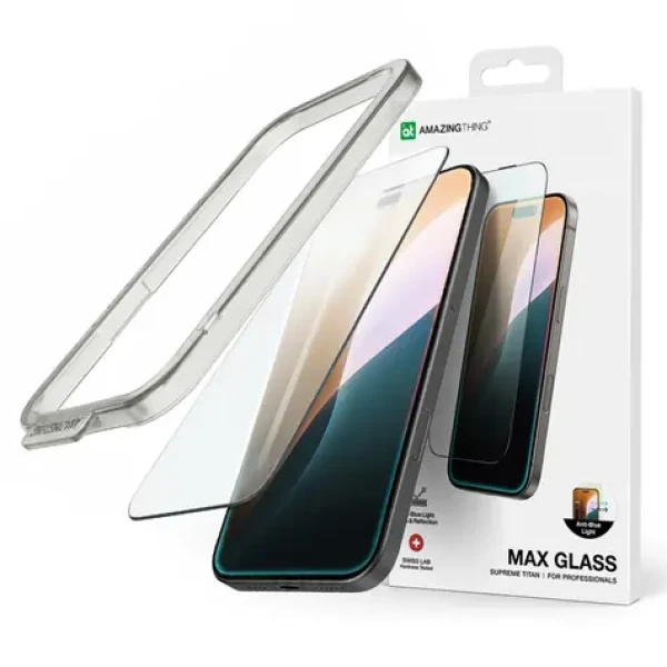 AmazingThing Titan Max / Ochranné sklo / Tvrdené sklo / pre Apple iPhone 16 Pro Max