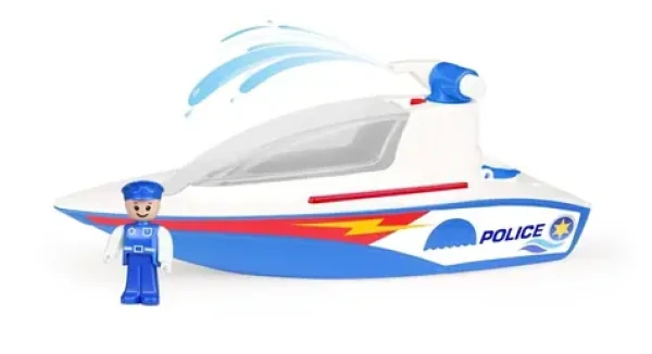 Lena Loď polícia s pumpou modro-biela