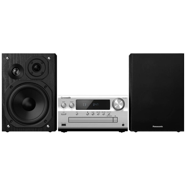 Panasonic SC-PMX802E-S stereo systém Air-Play, Bluetooth, CD, DAB+, USB, Wi-Fi, UKW, AUX, Spotify, Tidal, Deezer, Multiroom 2 x 60 W čierna, strieborná; SC-PMX802E-S