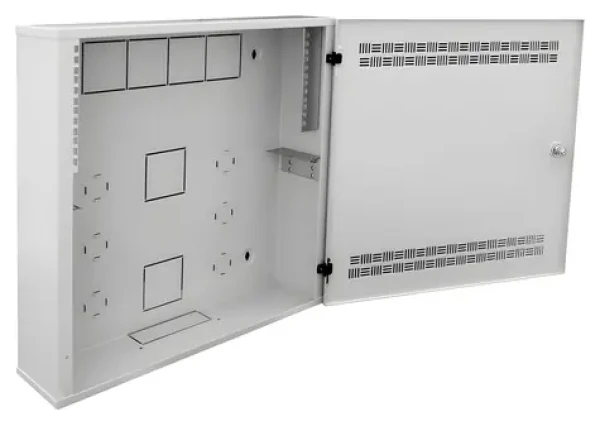 DATACOM 4U+2U 150mm LUX sivá / 19" rozvádzač / nástenný / 6U / hĺbka 150 mm / šírka 550 mm (7092)