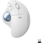 Logitech ERGO M575 trackball bezdrôtový optická biela 5 tlačidlo 2000 dpi ergonomická; 910-005870