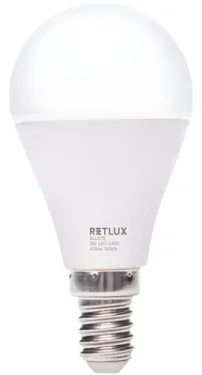 Retlux RLL 678 G45 E14 mini Globe 3W / 405 lm / 3000K - teplá biela / D