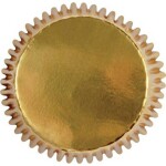 Zlaté metalické mini košíčky 45 ks 35x22 mm - PME