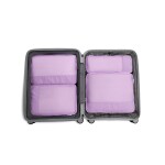 Cestovne organizery Heys Ecotex Compression Packing Cube 4 Pc Set Lilac Blossom