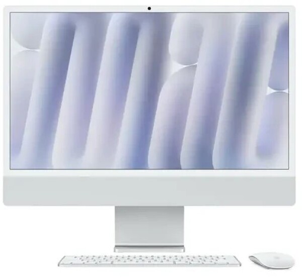 Apple APPLE iMac Z1E2 59,62cm 23,5Zoll Standardglas M4 8C CPU/8C GPU/16C N.E. 16GB 1TB SSD Gbit Eth MM MaKey DE Silber