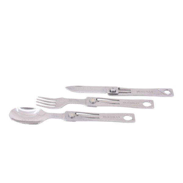 Bushman Skladací príbor Cutlery set II, strieborný UNI
