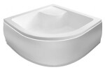 AQUALINE - Sprchová vanička akrylátová,štvrťkruh 80x80x28cm vrátane nožičiek, R550 C83