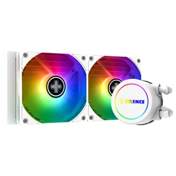Xilence LiQuRizer LQ240.W.ARGB biela / 2x 120mm / TDP 300W / 30.2 dB @ 1500 RPM / AMD + Intel (LQ240.W.ARGB)