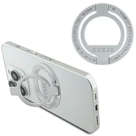 Guess Rhinestones MagSafe Ringstand strieborná / Držiak / MagSafe (GUMRSALDGS)