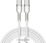 Baseus CATJK-D02 Kábel USB-C (M) - USB-C (M) 2 m biela / 100W (CATJK-D02)