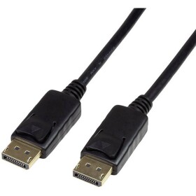 LogiLink DisplayPort prepojovací kábel Konektor DisplayPort, Konektor DisplayPort 7.50 m čierna CV0076 Kábel DisplayPort; CV0076