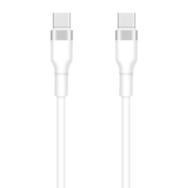 Setty KSC-C-130 Dátový kábel USB-C(M) - USB-C(M) 1m biela / 3A (DATUSBC3A1MSETWH1)