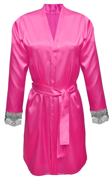 DKaren Housecoat Gina Dark Pink tmavě růžová