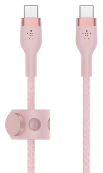 Belkin BOOST CHARGE PRE FLEX ružová / Kábel USB-C na USB-C / 1 m (CAB011bt1MPK)