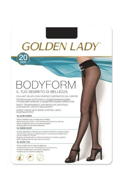 Dámske pančuchové nohavice Golden Lady Bodyform 20 den meloun/odd.béžová 4-L