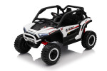 Mamido Mamido Elektrické autíčko Buggy UTV KCK 4x4 biele 24V | 800W | 50 kg | EVA | LED | 2,4Ghz | ECO koža