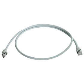 Telegärtner 100127411 RJ45 sieťové káble, prepojovacie káble CAT 6A S/FTP 2.6 m sivá s priechodkou chrániacou proti zlomeniu 1 ks; 100127411