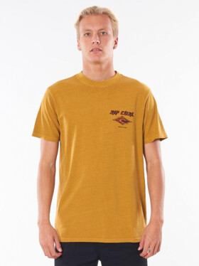 Rip Curl SEARCH ESSENTIAL MUSTARD pánske tričko s krátkym rukávom - M