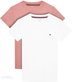 Dievčenské tričko 2Pack CN TEE SS UG0UG00307 0VP white/pink - Tommy Hilfiger 14/16