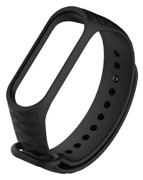 Beline Silicone Strap čierna verzia 2 / Remienok / XIAOMI Mi Band 3/4 / Silikónový