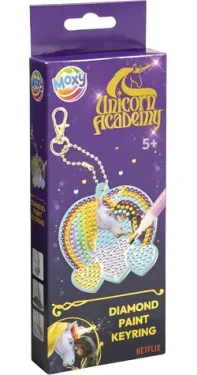 MOXY Diamantové maľovanie Prívesok Jednorožčia akadémia