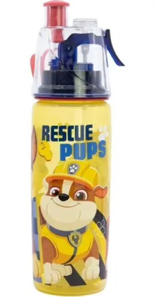 STOR Fľaša na pitie s rozprašovačom Tlapková patrola 575 ml / Plast / Bez BPA (81627)