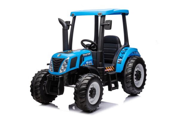 Mamido Mamido Detský elektrický traktor MX-616 s kabínou 12V | 2x45W modrý