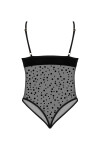 Dámske body Amalia teddy - BEAUTY NIGHT FASHION černá S/M