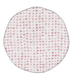 Bastion Collections Keramický tanier Rose Hearts All Over Ø 23 cm