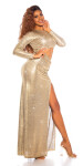 Sexy Koucla Red Carpet Dress with Sexy Cut-Out GOLD