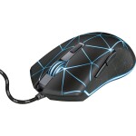 Trust GXT 133 Locx Gaming čierna / Herná myš / Optická / 4000 DPI / 6 tlačidiel / USB / 1.8m (22988-T)