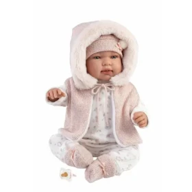Llorens 84486 NEW BORN - realistická bábika bábätko so zvukmi a mäkkým látkovým telom - 44 cm