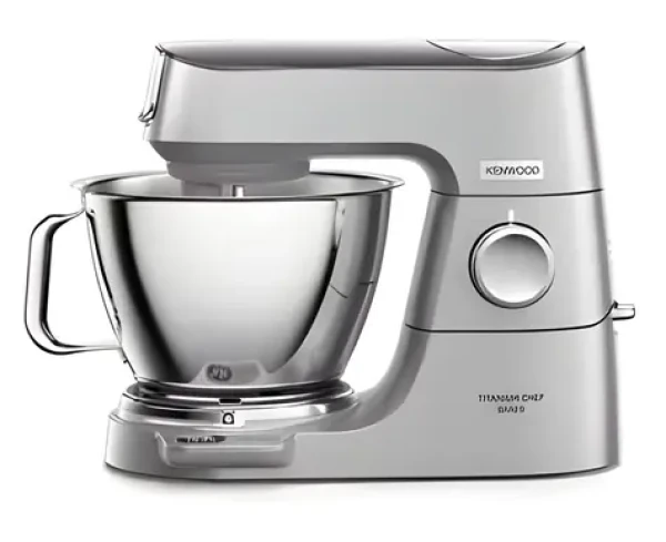 Kenwood Titanium Chef Baker KVC85.124SI strieborná / Kuchynský robot / 1200 W / DuoBowl / EasyWeigh váha (0W20011382)