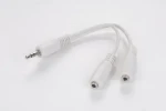 Gembird audio rozdvojka / 1x 3.5 mm M - 2x 3.5 mm F / 10 cm / redukcia / biela (29601031953)