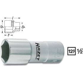 Hazet 900AMGT 900AMGT vonkajší šesťhran nástavec na autosviečky 16 mm 5/8 1/2 (12.5 mm); 900AMGT