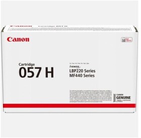 Canon for laser printers, 10,000 pages. Canon toner 057H (3010C002, 057H) Black