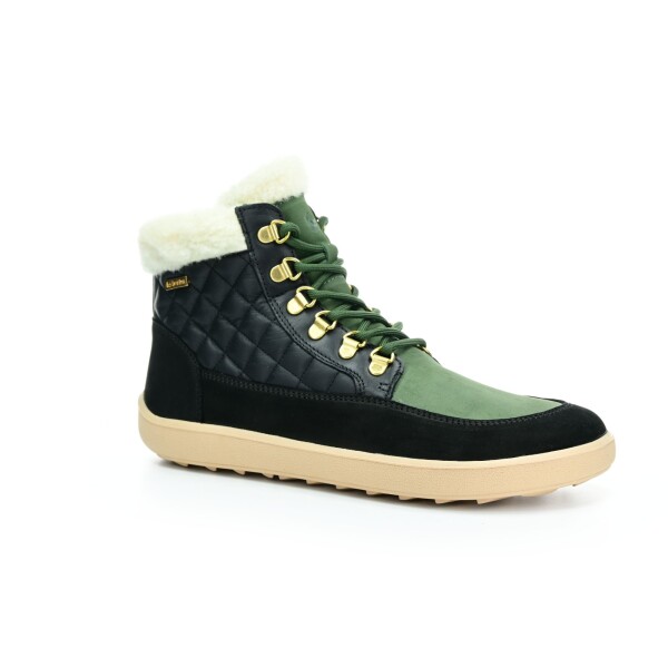 Be Lenka Olivia Black & dark green zimné barefoot topánky 42 EUR