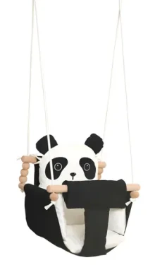 2Kids Toys Hojdačka Panda čierno-biela