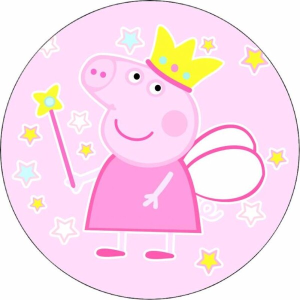 Jedlý papier prasiatko Pepa víla 19,5 cm - Magic - Magic