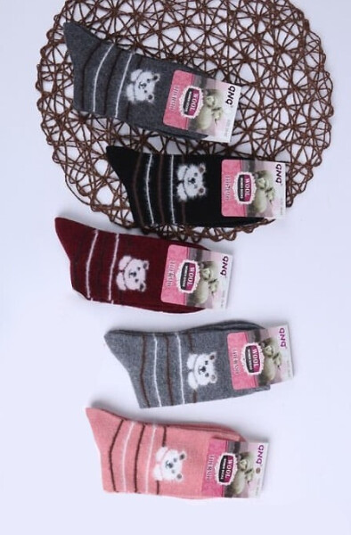 WiK 002 Dámske ponožky Angora 323 35-42 kaštanové 35-38