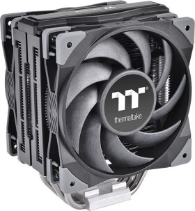 Thermaltake TOUGHAIR 510 sivá / Chladič CPU / 2x 120 mm / 2000 RPM @ 23.6 dB / 58.35 CFM / 4 pin (CL-P075-AL12BL-A)