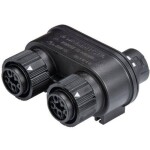Wieland Electric RST16I5V 2P1 TGVG SW 46.050.1253.1 rozvádzač pre guľatý faston, 1 ks; 46.050.1253.1