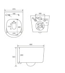 MEXEN/S - CARMEN WC misa rimless, biela 30880500