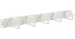 Lanview RAO100WH / Káblový organizér / 1U / 19" / 5 háčikov / biela (RAO100WH)