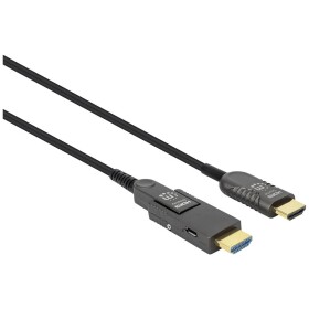 Manhattan HDMI prepojovací kábel Zástrčka HDMI-A, Zástrčka HDMI Micro-D 30 m čierna 355520 4K UHD HDMI kábel; 355520