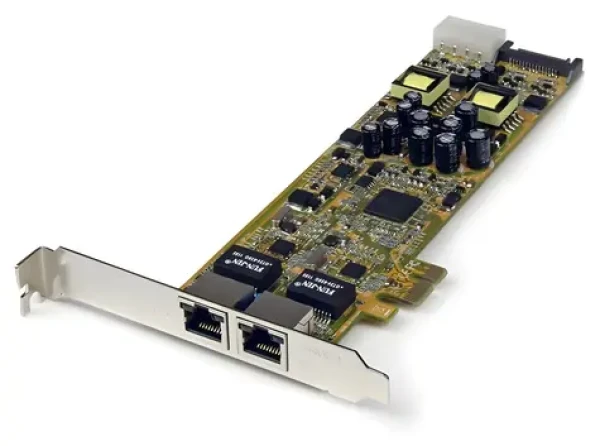 StarTech 2- Port Gigabit PoE PSE sieťová karta / Sieťová karta / PCI Express / 10/100/1000 / RJ45 (ST2000PEXPSE)