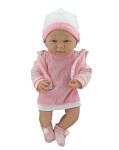 Mamido Mamido Panenka v růžových šatech s čepičkou 35 cm MT1102